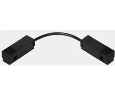 Magnetinės sistemos IN_LINE bėgelio lankstus sujungimas, juodas, 4x