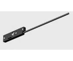 Magnetinės sistemos PICO_LINE bėgelio užbaigimas su užmaitinimu, 24V, juodas