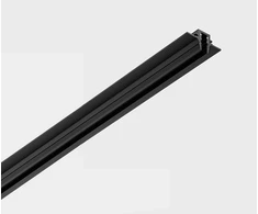 Magnetinės sistemos užglaistomas bėgelis MICRO_LINE R, juodas, 2m