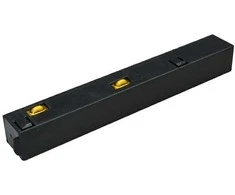 Magnetinės sistemos VIOKEF MAGNETIC bėgelio užbaigimas su užmaitinimu, juodas, 02/0204