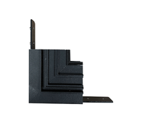 Magnetinės sistemos VIOKEF MAGNETIC įleidžiamas vertikalus L formos sujungimas, juodas, 02/0212