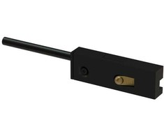 Magnetinės sistemos VIOKEF MICRO MAGNETIC bėgelio užbaigimas su užmaitinimu, juodas, 02/0804