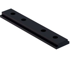 Magnetinės sistemos VIOKEF MICRO MAGNETIC bėgelio mechaninis sujungimas, juodas, 02/0805