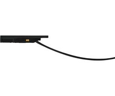 Magnetinės sistemos ZAMBELIS MAGNETIC 5MM bėgelio užbaigimas su užmaitinimu, matinės juodos sp., 48V, 2m laidas, 2508-2M