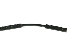 Magnetinės sistemos ZAMBELIS MAGNETIC 6MM bėgelio lankstus elektrinis sujungimas, 24V, juodas, 25263