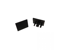 Magnetinės sistemos ZAMBELIS MAGNETIC ULTRA SLIM bėgelio užbaigimas, juodas, 23262