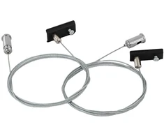 Magnetinio bėgelio pakabinimo rinkinys (2vnt.) MAGNETIC, juodas