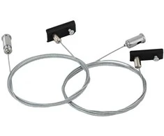 Magnetinio bėgelio pakabinimo rinkinys (2vnt.) MAGNETIC, juodas