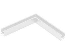 Magnetinio bėgelio ZAMBELIS kampinis horizontalus sujungimas, baltas, 2085W-C2
