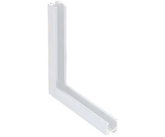 Magnetinio bėgelio ZAMBELIS kampinis vertikalus sujungimas, baltas, 2085W-C1