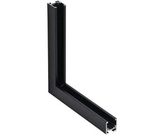 Magnetinio bėgelio ZAMBELIS kampinis vertikalus sujungimas, juodas, 2085B-C1