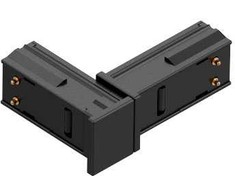Magnetinio bėgelio ZAMBELIS MINI kampinis elektrinis sujungimas, juodas, 22258