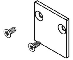 Magnetinių bėgelių 48V SHORT užbaigimo elementas, baltas