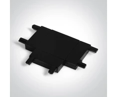 Magnetinių bėgelių FLAT T formos sujungimas, juodas, 43004FK/B