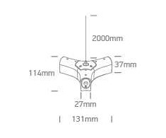 Magnetinių bėgelių P&amp;P Y formos sujungimas, baltas, 42004PK/W