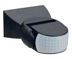 Judesio jutiklis PIR 230 Vac, 180°, 12m, 1200W, reguliuojamas, IP65, juodas, THORGEON