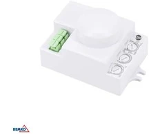 Bemko Mikrobangų jutiklis, baltas, IP20, max 1200W, 360°, 1-6m