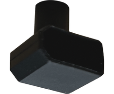 Modulinio LED sieninio fasado šviestuvo užbaigimas, juodas, 1vnt., FBLS79-80