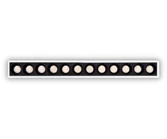 Ideal Lux 10W LED įleidžiamas linijinis šviestuvas LIKA, baltas, 3000K, 327501