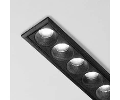 Ideal Lux 10W LED įleidžiamas linijinis šviestuvas LIKA, juodas, 3000K, 305813