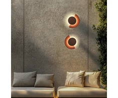 Sieninis šviestuvas 10W LED sieninis fasado šviestuvas SUNRISE, rūdžių sp., 3000K, IP54, 4352901