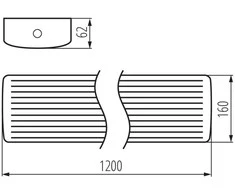 Kanlux 22/40W paviršinis šviestuvas MEBA LED, baltas, 3000/4000K