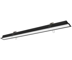 22W LED linijinis įleidžiamas šviestuvas SASA, juodas, 3000K, 860mm, 3917-03086-3-B-P-N