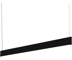 Pakabinamas šviestuvas 24W LED pakabinamas linijinis šviestuvas STEEL, juodas, 3000K, šviestuvai gali būti jungiami į liniją, 368818