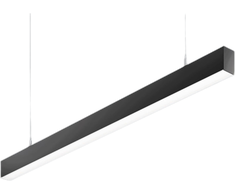 Pakabinamas šviestuvas 25,2W pakabinamas linijinis šviestuvas X-LINE SLIM L-DOWN LED COMPACT, juodas, 4000K, IP40, DALI