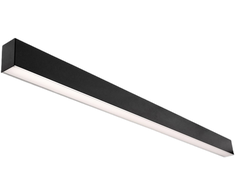 25,2W paviršinis linijinis šviestuvas X-LINE SLIM SURFACE LED COMPACT, juodas, 4000K, IP40, DALI