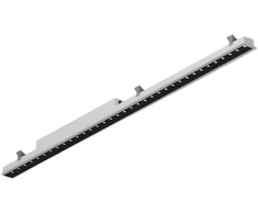 25,5W LED linijinis įleidžiamas šviestuvas X-LINE SLIM RECESSED, juodas, 4000K, IP40, DALI