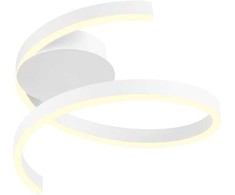 Lubinis šviestuvas 27W LED paviršinis šviestuvas SCROLL, baltas, 3000/4000/6000K, dimeriuojamas, 01-4007