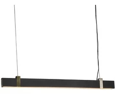 Pakabinamas šviestuvas Nordlux 28W LED pakabinamas linijinis šviestuvas LILT, juodas, 2700K, dimeriuojamas