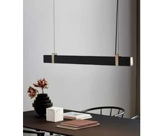 Pakabinamas šviestuvas Nordlux 28W LED pakabinamas linijinis šviestuvas LILT, juodas, 2700K, dimeriuojamas