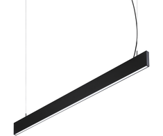Pakabinamas šviestuvas 29W LED pakabinamas linijinis šviestuvas STEEL, juodas, 4000K, dimeriuojamas, šviestuvai gali būti jungiami į liniją, 369020