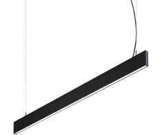 Pakabinamas šviestuvas 29W LED pakabinamas linijinis šviestuvas STEEL, juodas, 3000K, dimeriuojamas, šviestuvai gali būti jungiami į liniją, 367590
