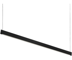 Pakabinamas šviestuvas 35W LED pakabinamas linijinis šviestuvas STEEL, juodas, 3000K, šviečia į viršų ir į apačią, 348391