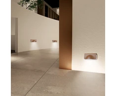 3W LED sieninis fasado šviestuvas BANDOS, rudas, 3000K, IP65, 4349700