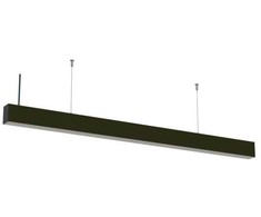 Pakabinamas šviestuvas 40W LED pakabinamas linijinis šviestuvas, juodas, 6000K
