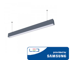 Pakabinamas šviestuvas V-tac 40W LED pakabinamas linijinis šviestuvas, juodas, 6400K