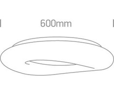 Lubinis šviestuvas 40W LED paviršinis šviestuvas, baltas, 3000K, 62148B/W