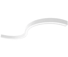 Lubinis šviestuvas 44W LED paviršinis šviestuvas SEMI S, baltas, 3000K, 1500mm, 3921-0115-3-W-N
