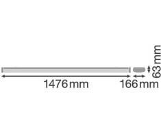 Ledvance 45W LED linijinis paviršinis šviestuvas, 3000K, DALI