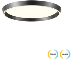 46W LED lubinis šviestuvas LORISSA, juodos/baltos sp., 3000/4000K, dimeriuojamas, 4347500