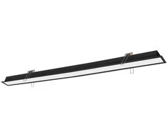 51W LED linijinis įleidžiamas šviestuvas SASA, juodas, 3000K, 1980mm, dimeriuojamas, 3917-03198-3-B-P-D4