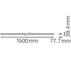 70W TRUSYS linijinių šviestuvų sistemos šviestuvas FLEX NARROW, baltas, 6500K, DALI
