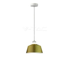 Pakabinamas šviestuvas 7W pakabinamas LED šviestuvas V-TAC, Ø250, aukso spalva, metalas / akrilas, 3000K (šiltai balta)