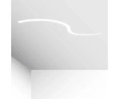 88W LED užglaistomas šviestuvas SEMI S, baltas, 3000K, 3000mm, 3921-0430-3-W-N