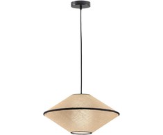 Pakabinamas šviestuvas AMICA, E27, šviesiai rudas/juodos sp., 4270200