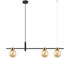 Italux Pakabinamas šviestuvas Bletter PND-5225-3-BK-AMB